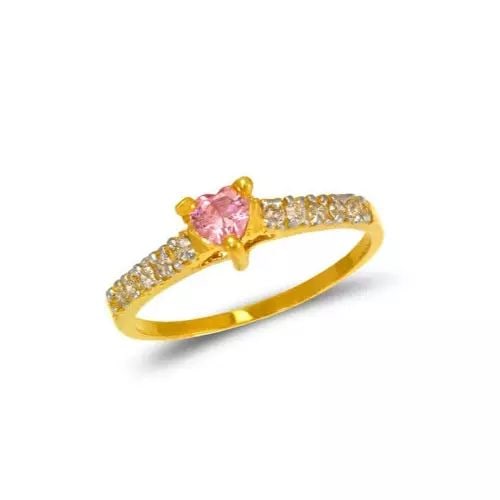 NEW 14K TWO TONE GOLD LADIES HEART CZ RING: NEW 14K TWO TONE GOLD HEART LADIES CZ RING 14K Two Tone Gold Size 7 Approx. 3mm Stone, 5mm Center High Polished/Cubic Zirconia Weight: 1.5 Grams