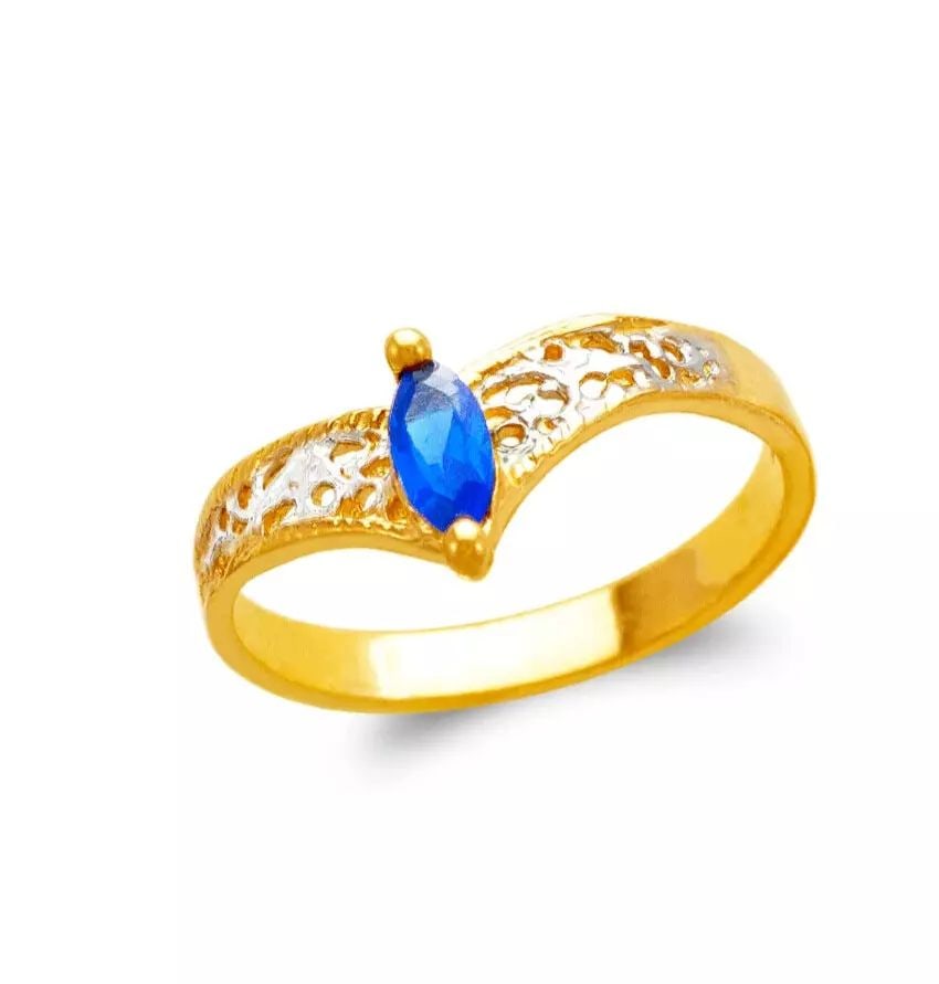 NEW 14K TWO TONE GOLD LADIES CZ RING: NEW 14K TWO TONE GOLD LADIES CZ RING 14K Two Tone Gold Size 7 Approx. 6mm Stone, 8mm Center High Polished/Cubic Zirconia Weight: 2.1 Grams