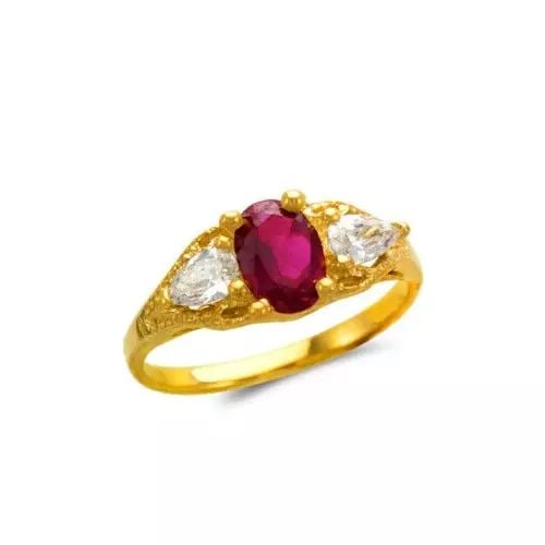 NEW 14K YELLOW GOLD LADIES CZ RING: NEW 14K YELLOW GOLD LADIES CZ RING 14K Yellow Gold Size 7 Approx. 7mm Stone, 7mm Center High Polished/Cubic Zirconia Weight: 2.2 Grams