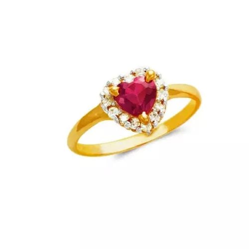 NEW 14K TWO TONE GOLD LADIES HEART CZ RING: NEW 14K TWO TONE GOLD LADIES CZ RING 14K Two Tone Gold Size 7 Approx. 5mm Stone, 9mm Center High Polished/Cubic Zirconia Weight: 1.5 Grams