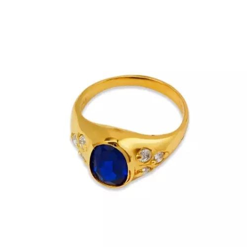 NEW 14K YELLOW GOLD KIDS CZ RING (1 of 2)