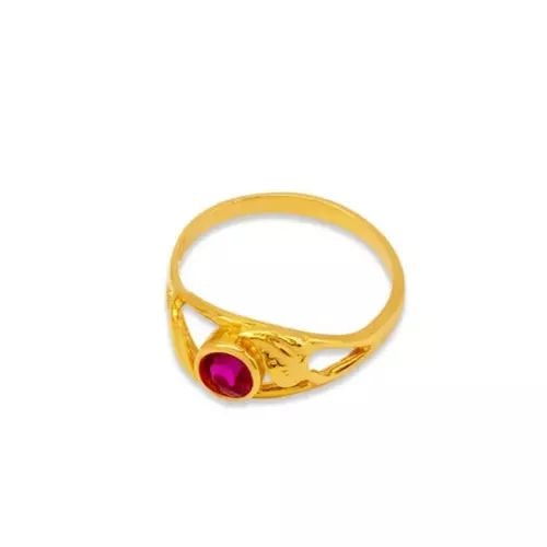 NEW 14K TWO TONE GOLD KIDS CZ RING (1 of 2)