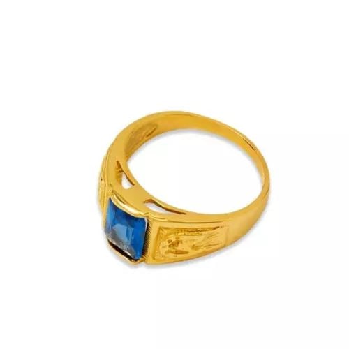 NEW 14K YELLOW GOLD KIDS CZ RING (1 of 2)