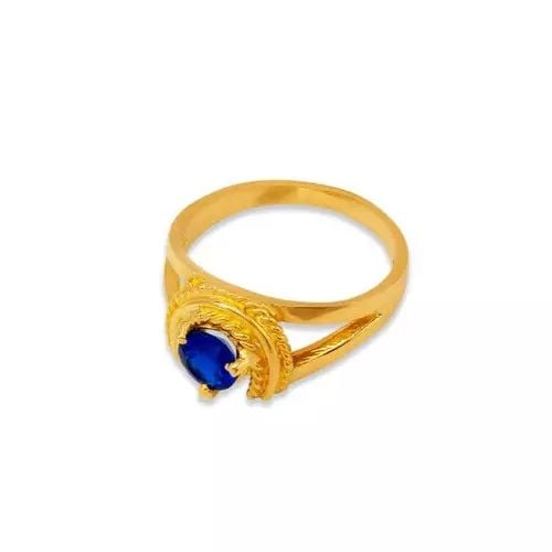 NEW 14K YELLOW GOLD KIDS CZ RING (1 of 2)