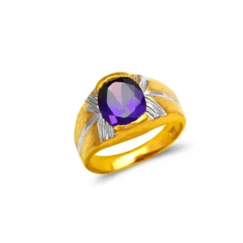 NEW 14K TWO TONE GOLD KIDS CZ RING: NEW 14K TWO TONE GOLD KIDS CZ RING 14K Two Tone Gold Approx.10mm [Center] High Polished/Cubic Zirconia Weight: 3.7 Grams