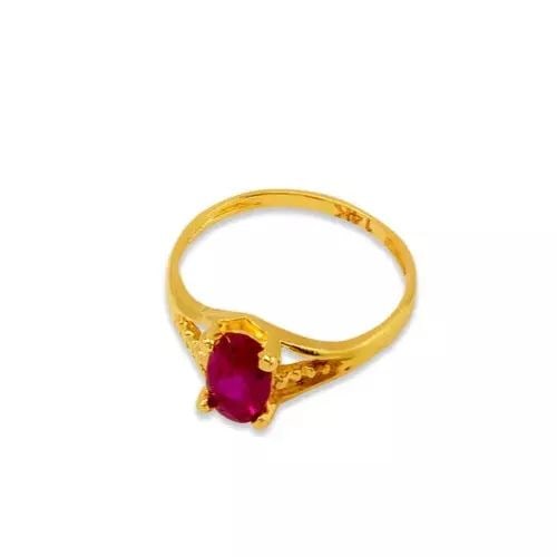 NEW 14K YELLOW GOLD KIDS CZ RING (1 of 2)