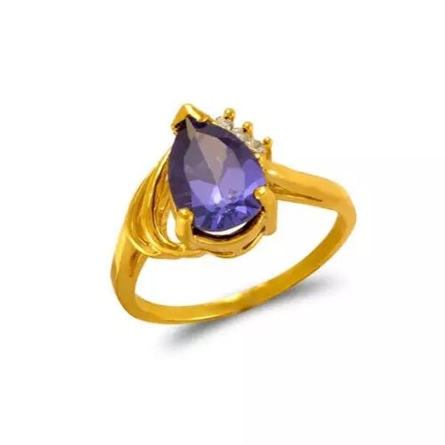 NEW 14K YELLOW GOLD LADIES MYSTIC CZ RING (1 of 2)