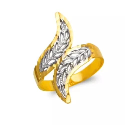 NEW 14K TWO TONE GOLD LADIES FILIGREE RING (1 of 2)