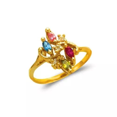 NEW 14K YELLOW GOLD MOTHER'S CZ RING: NEW 14K YELLOW GOLD MOTHER'S CZ RING 14K Yellow Gold Size 7 Approx. 14mm High Polished/Cubic Zirconia Weight: 2.5 Grams