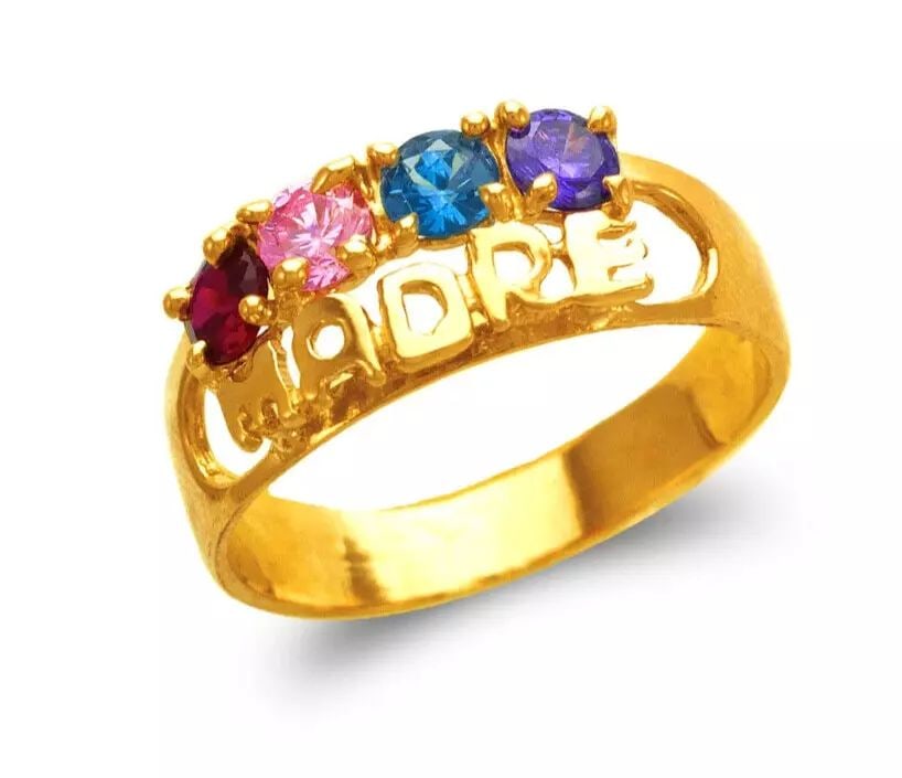 NEW 14K YELLOW GOLD MADRE CZ RING: NEW 14K YELLOW GOLD MADRE CZ RING 14K Yellow Gold Size 7 Approx. 8mm High Polished/Cubic Zirconia Weight: 3.2 Grams