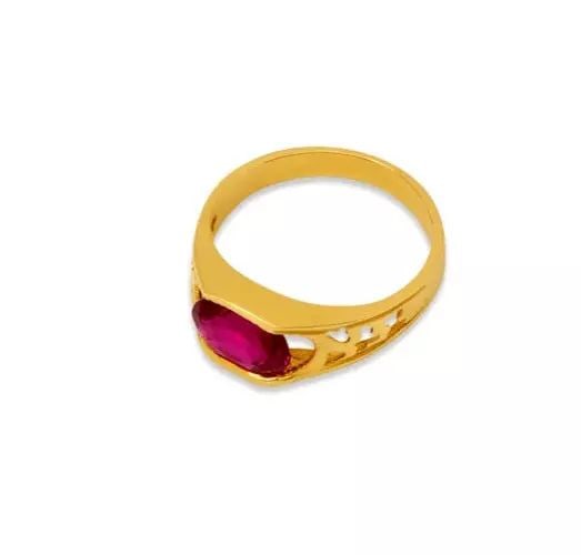 NEW 14K YELLOW GOLD KIDS CZ RING (1 of 2)