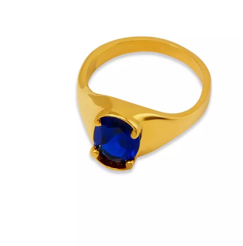 NEW 14K YELLOW GOLD KIDS CZ RING: NEW 14K YELLOW GOLD KIDS CZ RING 14K Yellow Gold Approx.7mm [Center] High Polished/Cubic Zirconia Weight: 1.5 Grams