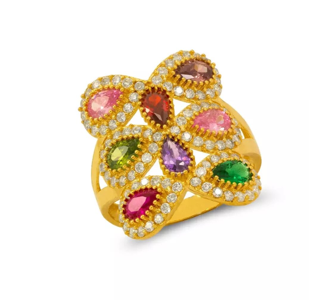 NEW 14K YELLOW GOLD HIGH POLISHED CZ RING: NEW 14K YELLOW GOLD HIGH POLISHED CZ RING 14K Yellow Gold Approx. 17x21mm, 2.5mm Band High Polished/Cubic Zirconia Weight: 4.8 Grams