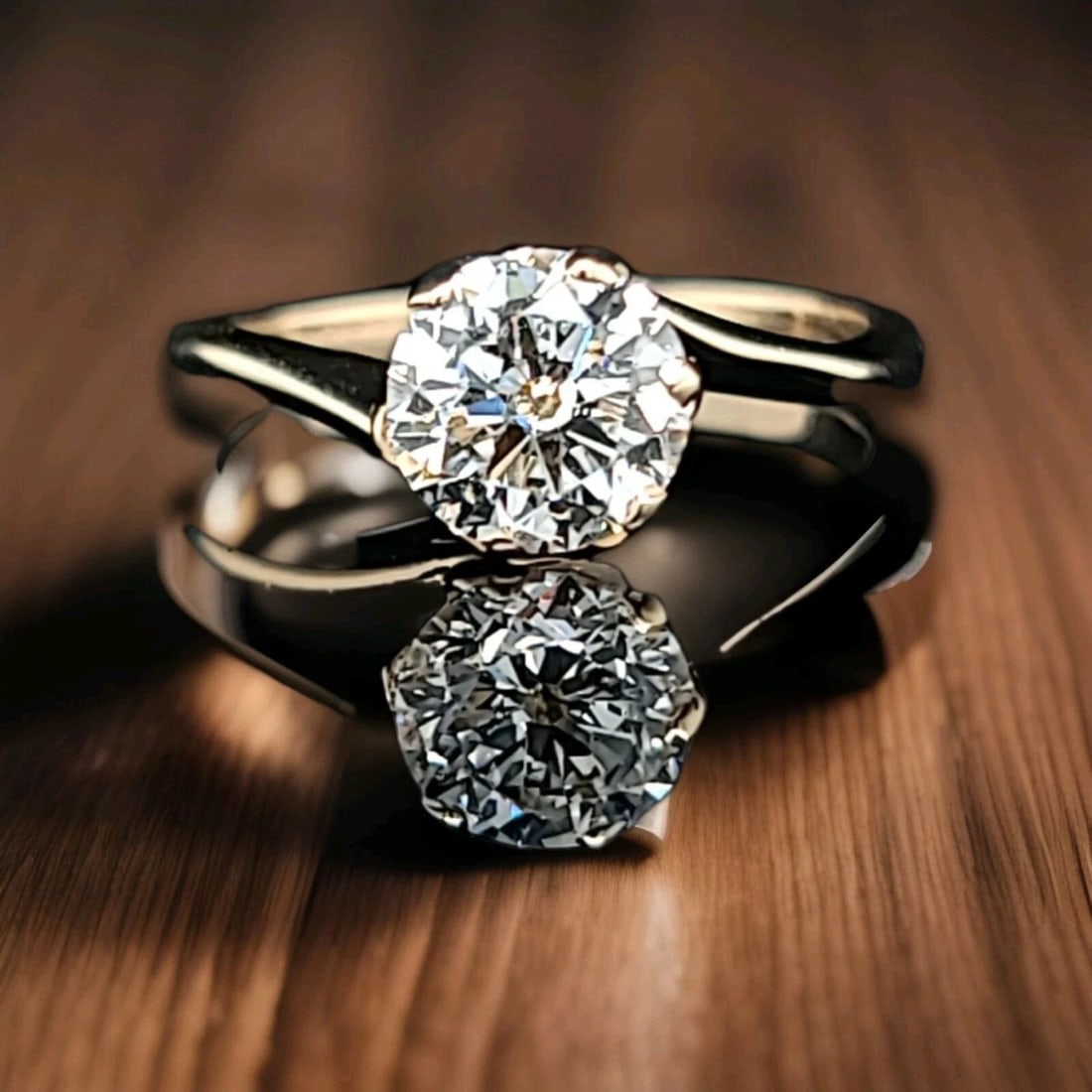 VINTAGE ROUND OLD EURO CUT DIAMOND 1.02CT 14K YELLOW GOLD ENGAGEMENT RING: VINTAGE ROUND OLD EURO CUT DIAMOND 1.02CT 14K YELLOW GOLD ENGAGEMENT RING Stunning Vintage Art Deco round euro cut Diamond 14k yellow gold engagement ring circ 1930's center set natural euro cut round