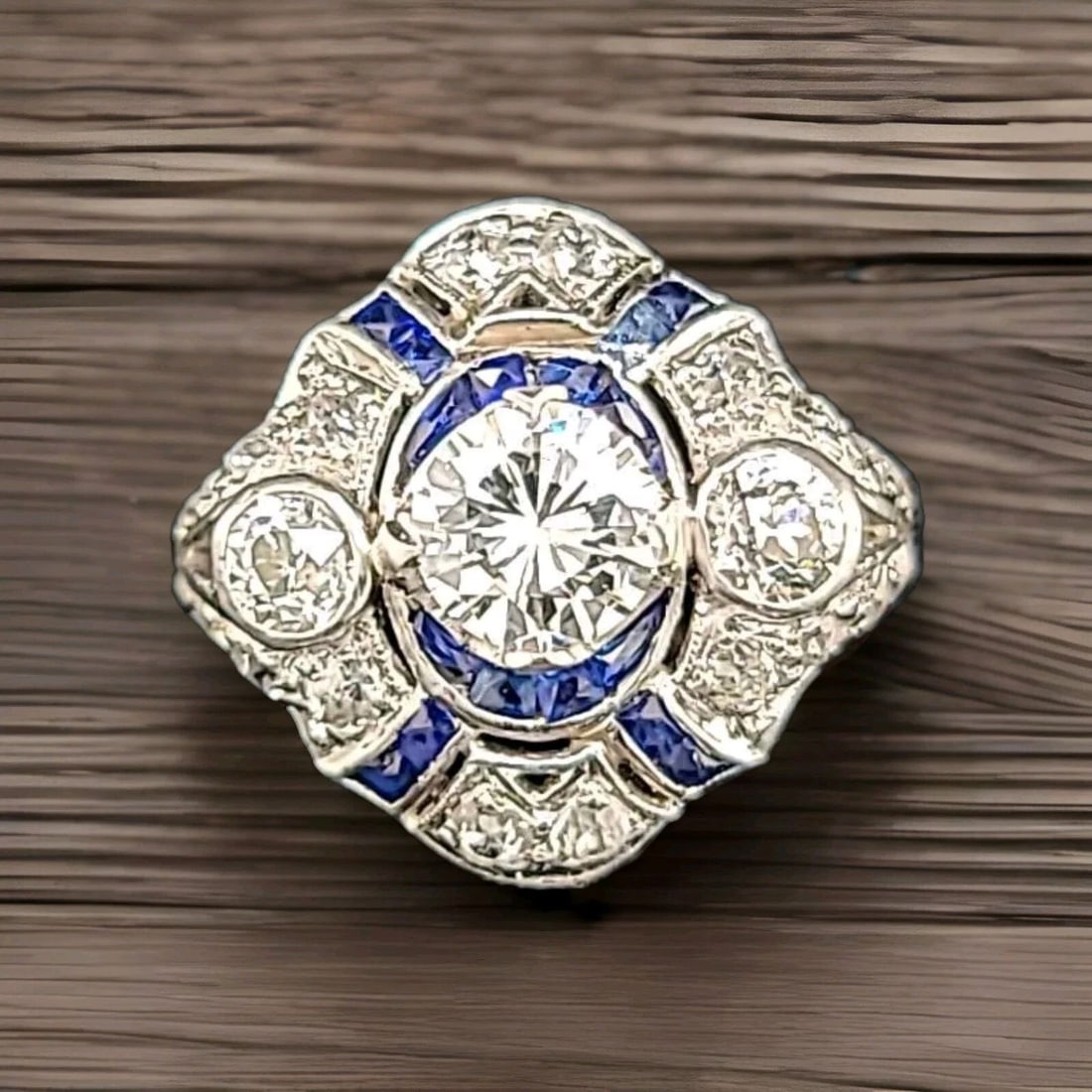 FILIGREE ART DECO VINTAGE PLATINUM RING 0.73CT. NATURAL ROUND DIAMOND GIA CERT: FILIGREE ART DECO VINTAGE PLATINUM RING 0.73CT. NATURAL ROUND DIAMOND GIA CERT This stunning vintage platinum ring showcases a beautiful round diamond with a total carat weight of 0.73 The diamond is