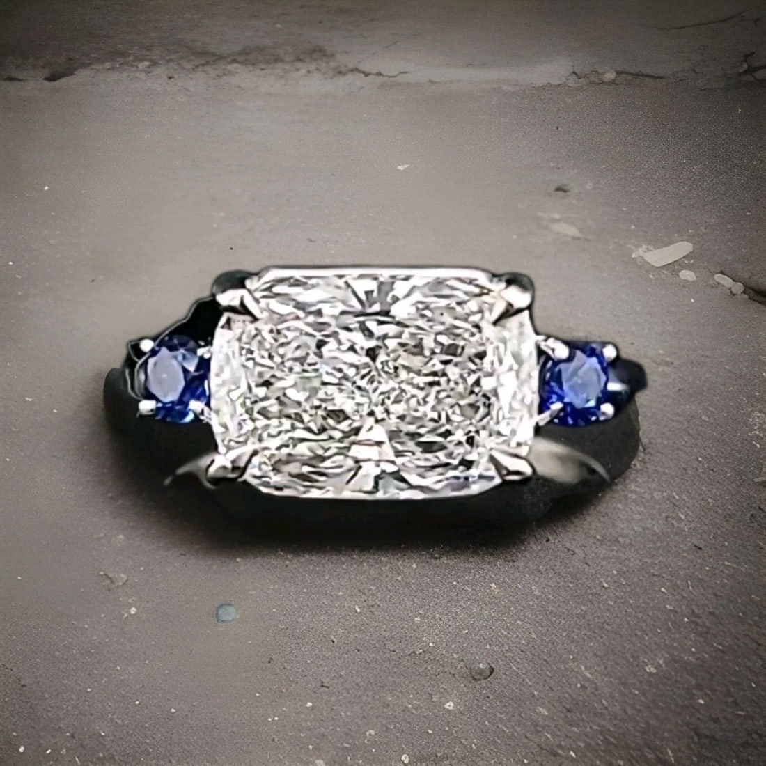 VINTAGE PLATINUM ENGAGEMENT RING 4.37CT. LAB GROWN DIAMOND CUSHION SHAPE F-VS2: VINTAGE PLATINUM ENGAGEMENT RING 4.37CT. LAB GROWN DIAMOND CUSHION SHAPE F-VS2 This vintage platinum engagement ring is a stunning piece of fine jewelry that will capture your heart. The ring features