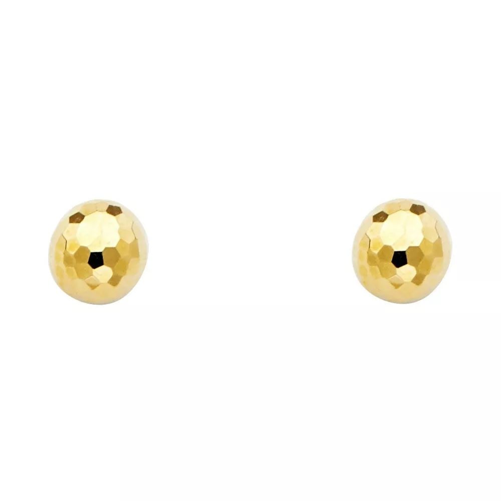 NEW 14K YELLOW GOLD 7MM D BALL EARRINGS WITH PUCH-BACK 14K Yellow Gold NEW 7MM D BALL EARRINGS WITH: NEW 14K YELLOW GOLD 7MM D BALL EARRINGS WITH PUCH-BACK 14K Yellow Gold NEW 7MM D BALL EARRINGS WITH PUCH-BACK WEIGHT: 1g