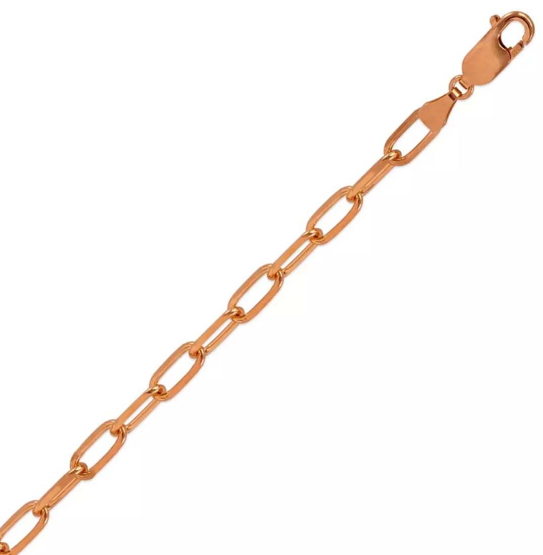 NEW 14K ROSE GOLD FORZATA BRACELET 4.5mm 14K Rose Gold Approx. 120 Gauge (4.5mm Wide) High Polished (1 of 2)
