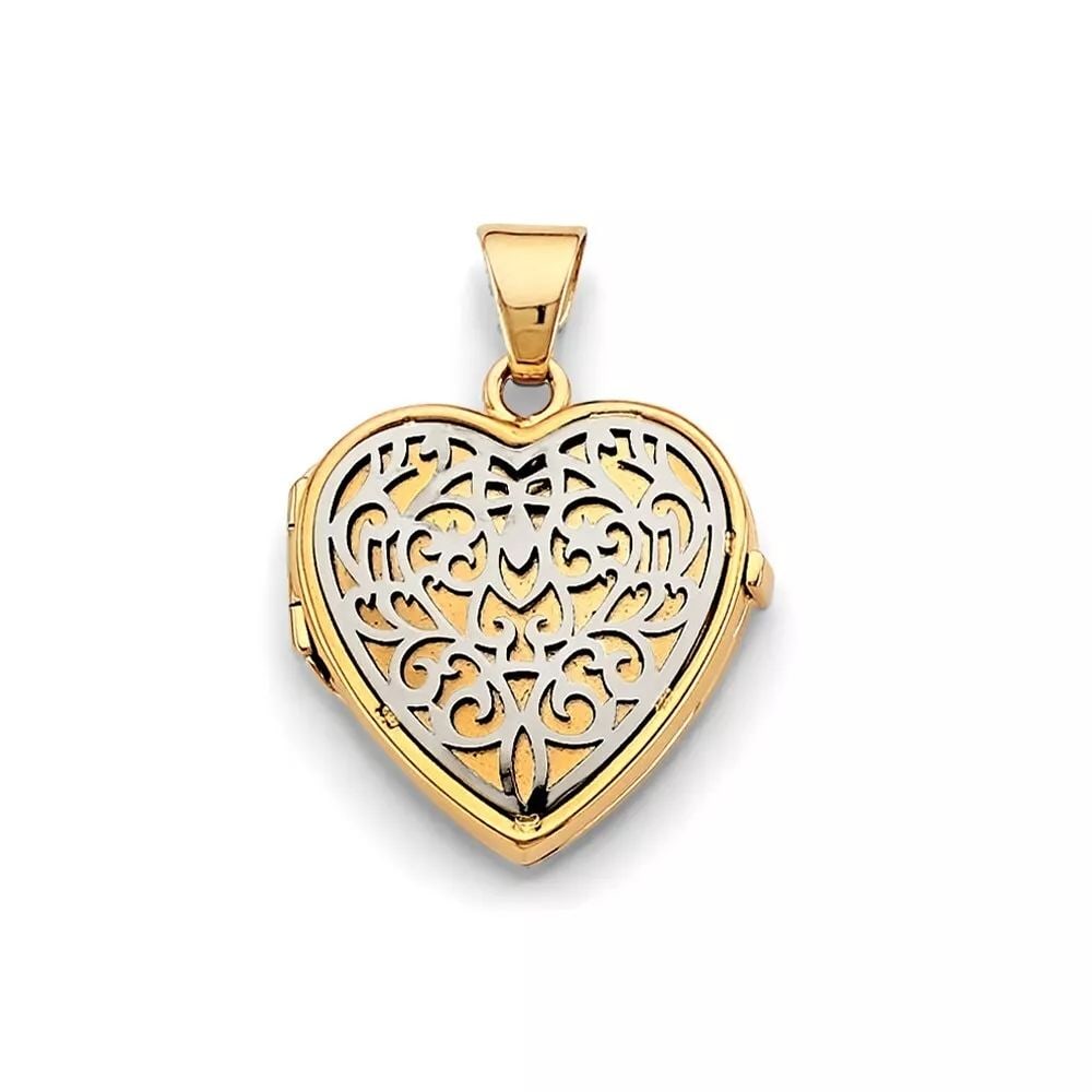 NEW 14K YELLOW GOLD HEART LOCKET PENDANT 14K YELLOW GOLD NEW HEART LOCKET PENDANT WEIGHT: 5.2g: NEW 14K YELLOW GOLD HEART LOCKET PENDANT 14K YELLOW GOLD NEW HEART LOCKET PENDANT WEIGHT: 5.2g