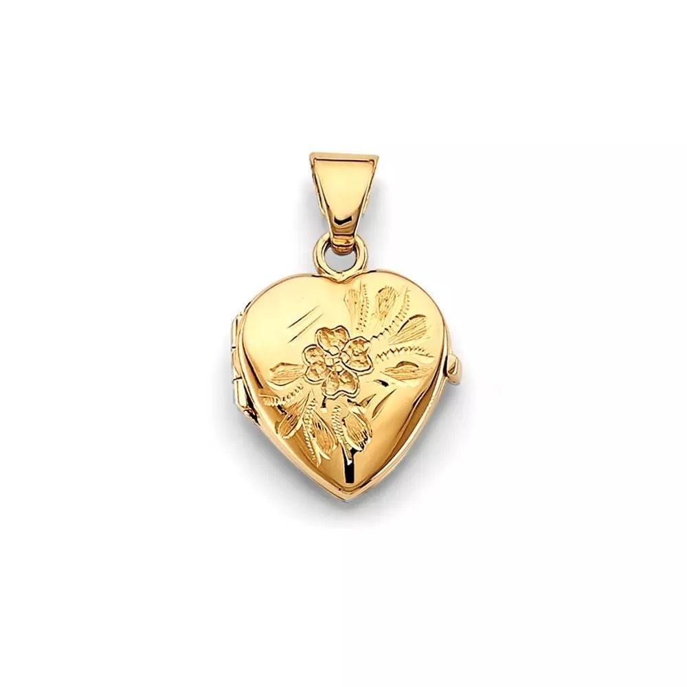 NEW 14K YELLOW GOLD HEART LOCKET PENDANT 14K YELLOW GOLD NEW HEART LOCKET PENDANT WEIGHT: 4.1g: NEW 14K YELLOW GOLD HEART LOCKET PENDANT 14K YELLOW GOLD NEW HEART LOCKET PENDANT WEIGHT: 4.1g
