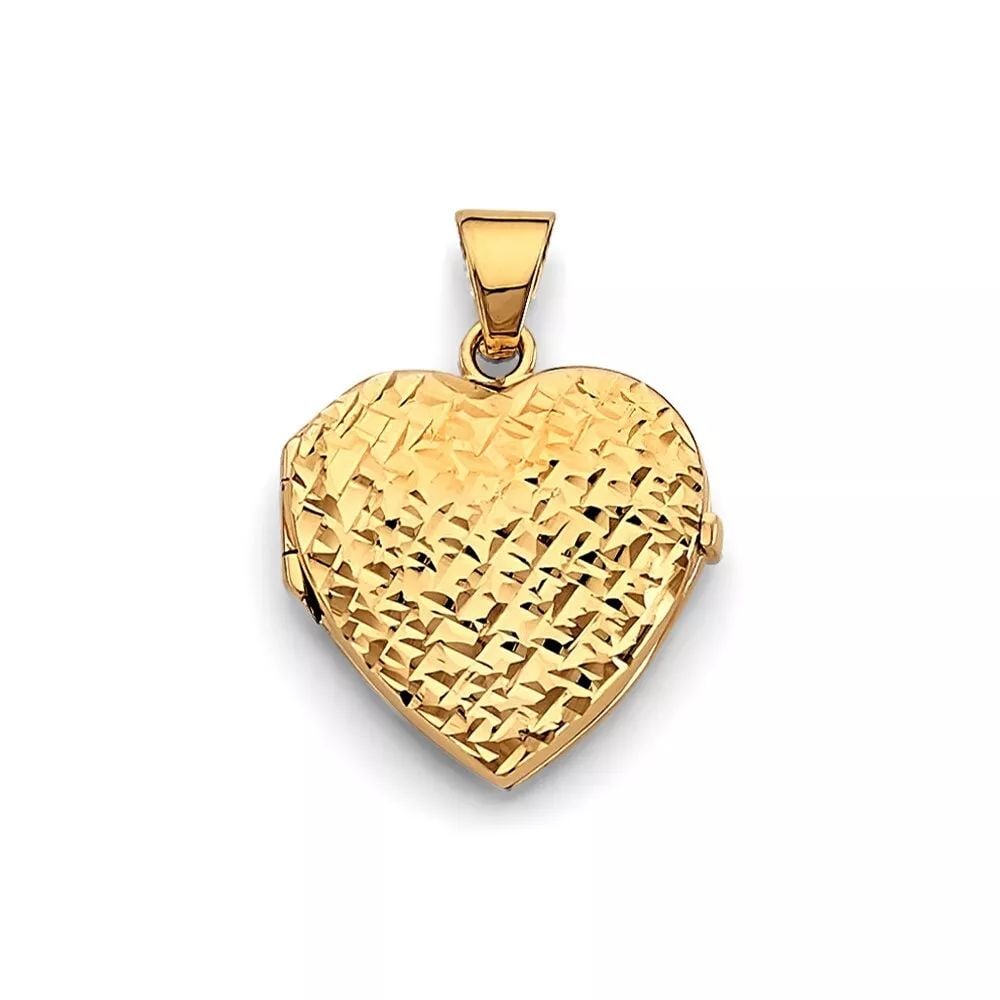 NEW 14K YELLOW GOLD HEART LOCKET PENDANT 14K YELLOW GOLD NEW HEART LOCKET PENDANT WEIGHT: 4.3g: NEW 14K YELLOW GOLD HEART LOCKET PENDANT 14K YELLOW GOLD NEW HEART LOCKET PENDANT WEIGHT: 4.3g