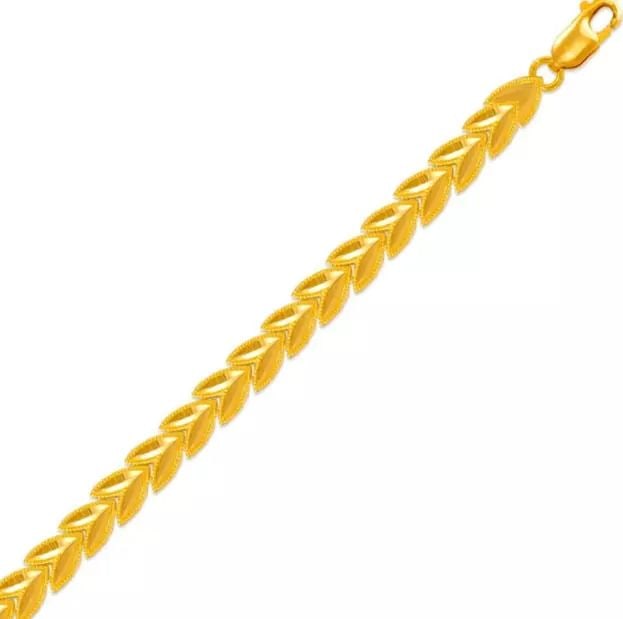 NEW 14K YELLOW GOLD FACETED DIAMOND CUT BRACELET 6mm 14K Yellow Gold Approx. 6mm Wide High: NEW 14K YELLOW GOLD FACETED DIAMOND CUT BRACELET 6mm 14K Yellow Gold Approx. 6mm Wide High Polished/Diamond Cut Available in Tricolor Gold Lobster Lock Length : 7" Inch Weight: 8.9 Grams