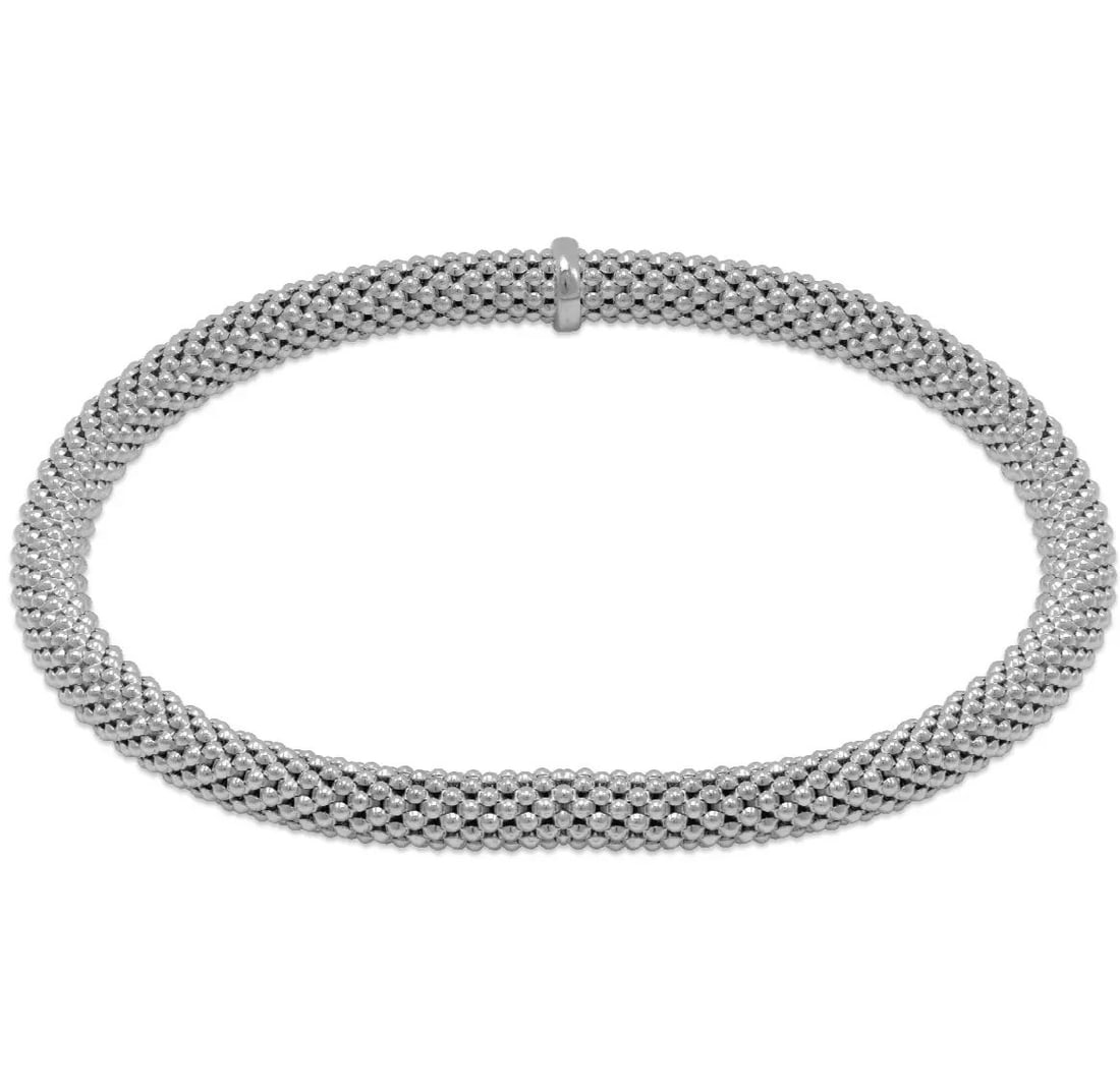 NEW 14K WHITE GOLD STRETCH BANGLE BRACELET 5 MM 14K White Gold Approx. 5mm Wide Stretch Bangle: NEW 14K WHITE GOLD STRETCH BANGLE BRACELET 5 MM 14K White Gold Approx. 5mm Wide Stretch Bangle Available in Yellow Gold Length : 7" Inch Weight: 10.0 Grams