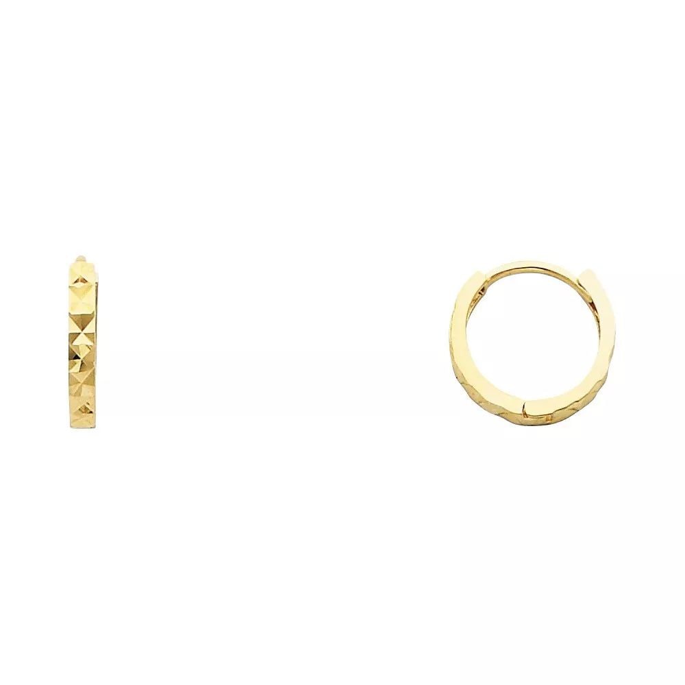 NEW 14K YELLOW GOLD DC SMALL HUGGIES EARRINGS 14K Yellow Gold NEW DC SMALL HUGGIES EARRINGS WEIGHT:: NEW 14K YELLOW GOLD DC SMALL HUGGIES EARRINGS 14K Yellow Gold NEW DC SMALL HUGGIES EARRINGS WEIGHT: 0.7g
