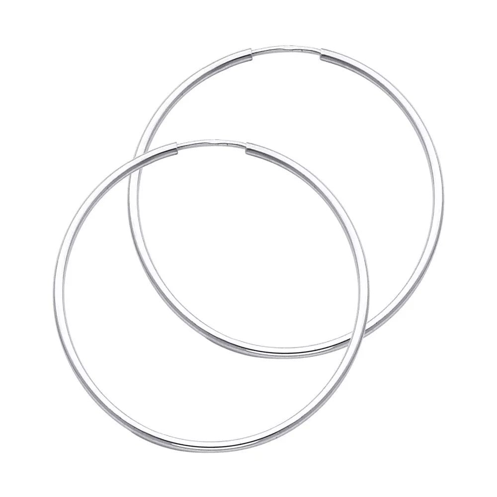 NEW 14K YELLOW GOLD 1.5MM ROUND TUBE POLISHED ENDLESS HOOP EARRINGS (15MM) 14K Yellow Gold NEW 1.5MM: NEW 14K YELLOW GOLD 1.5MM ROUND TUBE POLISHED ENDLESS HOOP EARRINGS (15MM) 14K Yellow Gold NEW 1.5MM ROUND TUBE POLISHED ENDLESS HOOP EARRINGS (15MM) WEIGHT: 0.5g