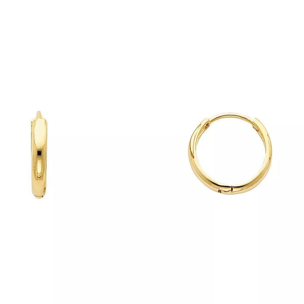NEW 14K YELLOW GOLD PLAIN HUGGIES EARRINGS 14K Yellow Gold NEW PLAIN HUGGIES EARRINGS WEIGHT: 0.9g: NEW 14K YELLOW GOLD PLAIN HUGGIES EARRINGS 14K Yellow Gold NEW PLAIN HUGGIES EARRINGS WEIGHT: 0.9g