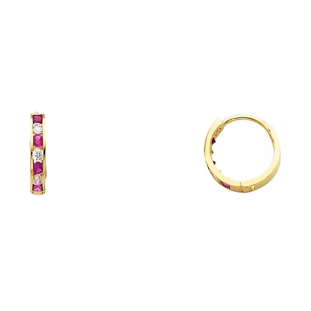NEW 14K YELLOW GOLD CZ HUGGIES EARRINGS (ER243) 14K Yellow Gold NEW CZ HUGGIES EARRINGS (ER243): NEW 14K YELLOW GOLD CZ HUGGIES EARRINGS (ER243) 14K Yellow Gold NEW CZ HUGGIES EARRINGS (ER243) WEIGHT: 0.8g