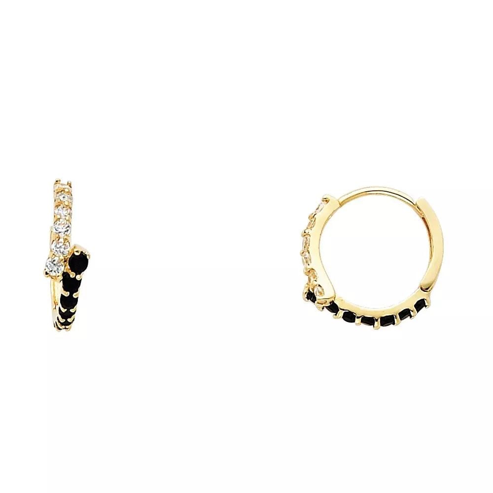 NEW 14K YELLOW GOLD CZ HUGGIES EARRINGS (ER259) 14K Yellow Gold NEW CZ HUGGIES EARRINGS (ER259): NEW 14K YELLOW GOLD CZ HUGGIES EARRINGS (ER259) 14K Yellow Gold NEW CZ HUGGIES EARRINGS (ER259) WEIGHT: 1.5g