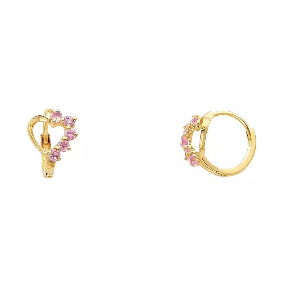 NEW 14K YELLOW GOLD HEART HUGGIES EARRINGS (ER299) 14K Yellow Gold NEW HEART HUGGIES EARRINGS: NEW 14K YELLOW GOLD HEART HUGGIES EARRINGS (ER299) 14K Yellow Gold NEW HEART HUGGIES EARRINGS (ER299) WEIGHT: 1.1g