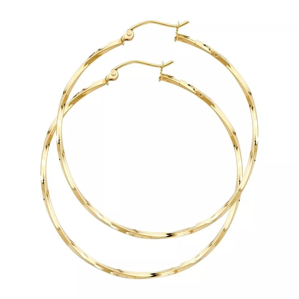 NEW 14K YELLOW GOLD CURLED HOOP EARRINGS 14K Yellow Gold NEW CURLED HOOP EARRINGS WEIGHT: 1.3g: NEW 14K YELLOW GOLD CURLED HOOP EARRINGS 14K Yellow Gold NEW CURLED HOOP EARRINGS WEIGHT: 1.3g