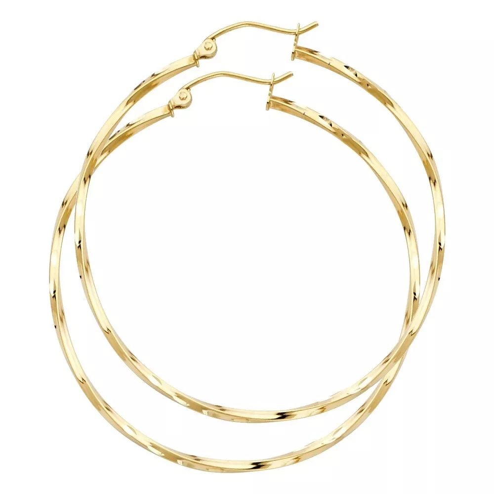 NEW 14K YELLOW GOLD CURLED HOOP EARRINGS 14K Yellow Gold NEW CURLED HOOP EARRINGS WEIGHT: 1.7g: NEW 14K YELLOW GOLD CURLED HOOP EARRINGS 14K Yellow Gold NEW CURLED HOOP EARRINGS WEIGHT: 1.7g