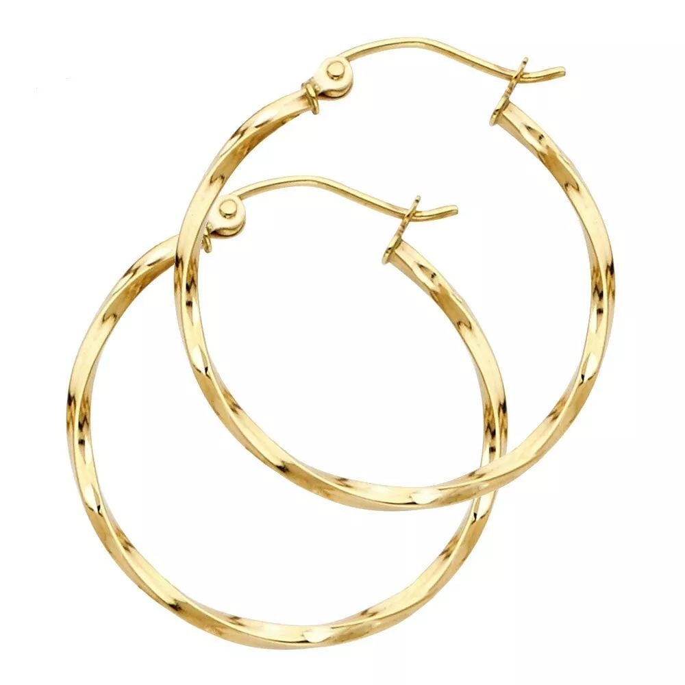NEW 14K YELLOW GOLD CURLED HOOP EARRINGS 14K Yellow Gold NEW CURLED HOOP EARRINGS WEIGHT: 1g: NEW 14K YELLOW GOLD CURLED HOOP EARRINGS 14K Yellow Gold NEW CURLED HOOP EARRINGS WEIGHT: 1g