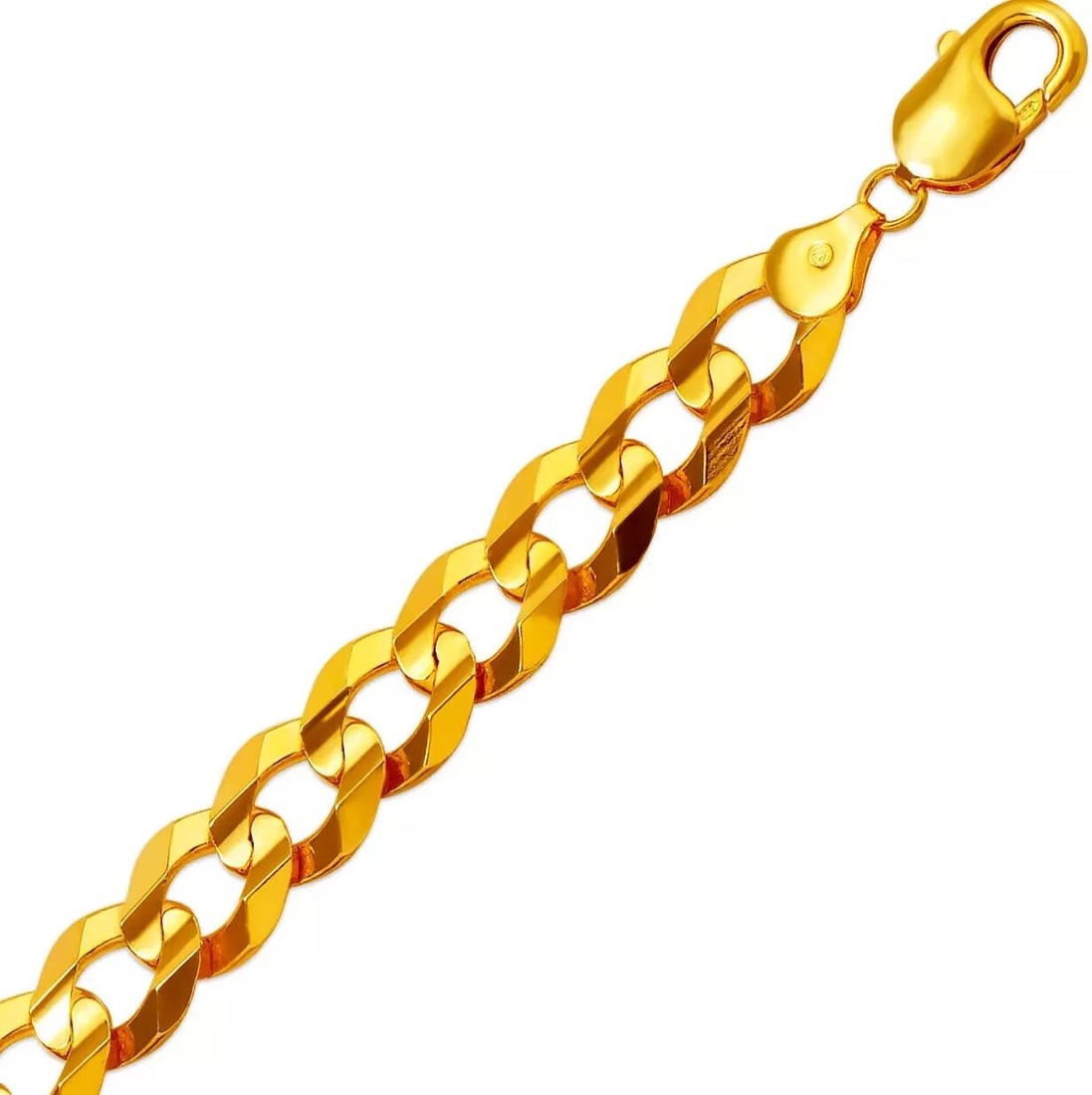 NEW 14K YELLOW GOLD CURB ULTRA LIGHT BRACELET 11mm 14K Yellow Gold Approx. 300 Gauge (11.0mm Wide): NEW 14K YELLOW GOLD CURB ULTRA LIGHT BRACELET 11mm 14K Yellow Gold Approx. 300 Gauge (11.0mm Wide) High Polished Lobster Lock Length : 8" Inch Weight: 25.2 Grams