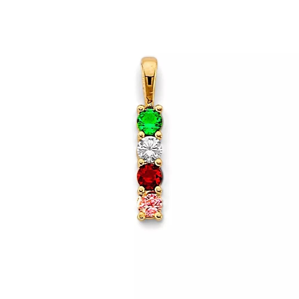 NEW 14K YELLOW GOLD CZ 4 STONE MONTH PENDANT 14K YELLOW GOLD NEW CZ 4 STONE MONTH PENDANT WEIGHT:: NEW 14K YELLOW GOLD CZ 4 STONE MONTH PENDANT 14K YELLOW GOLD NEW CZ 4 STONE MONTH PENDANT WEIGHT: 0.9g