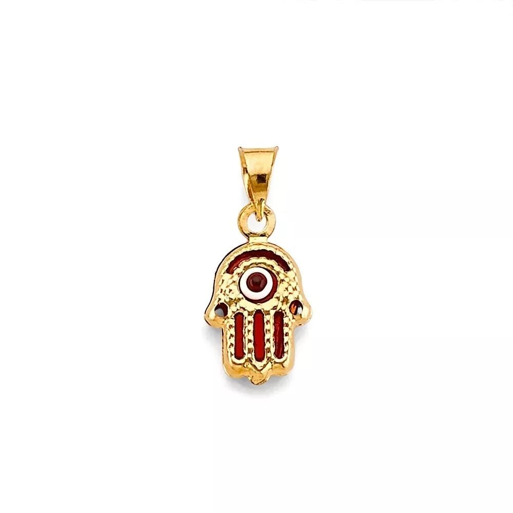 NEW 14K YELLOW GOLD EVIL EYE HAMSA PENDANT 14K YELLOW GOLD NEW EVIL EYE HAMSA PENDANT WEIGHT: 0.5g: NEW 14K YELLOW GOLD EVIL EYE HAMSA PENDANT 14K YELLOW GOLD NEW EVIL EYE HAMSA PENDANT WEIGHT: 0.5g
