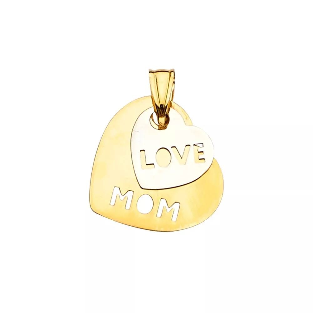 NEW 14K TWO TONE GOLD 2HEARTS PENDANT 14K TWO TONE GOLD NEW 2HEARTS PENDANT WEIGHT: 1.7g: NEW 14K TWO TONE GOLD 2HEARTS PENDANT 14K TWO TONE GOLD NEW 2HEARTS PENDANT WEIGHT: 1.7g