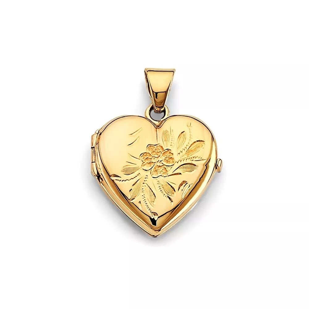 NEW 14K YELLOW GOLD HEART LOCKET PENDANT 14K YELLOW GOLD NEW HEART LOCKET PENDANT WEIGHT: 3g: NEW 14K YELLOW GOLD HEART LOCKET PENDANT 14K YELLOW GOLD NEW HEART LOCKET PENDANT WEIGHT: 3g