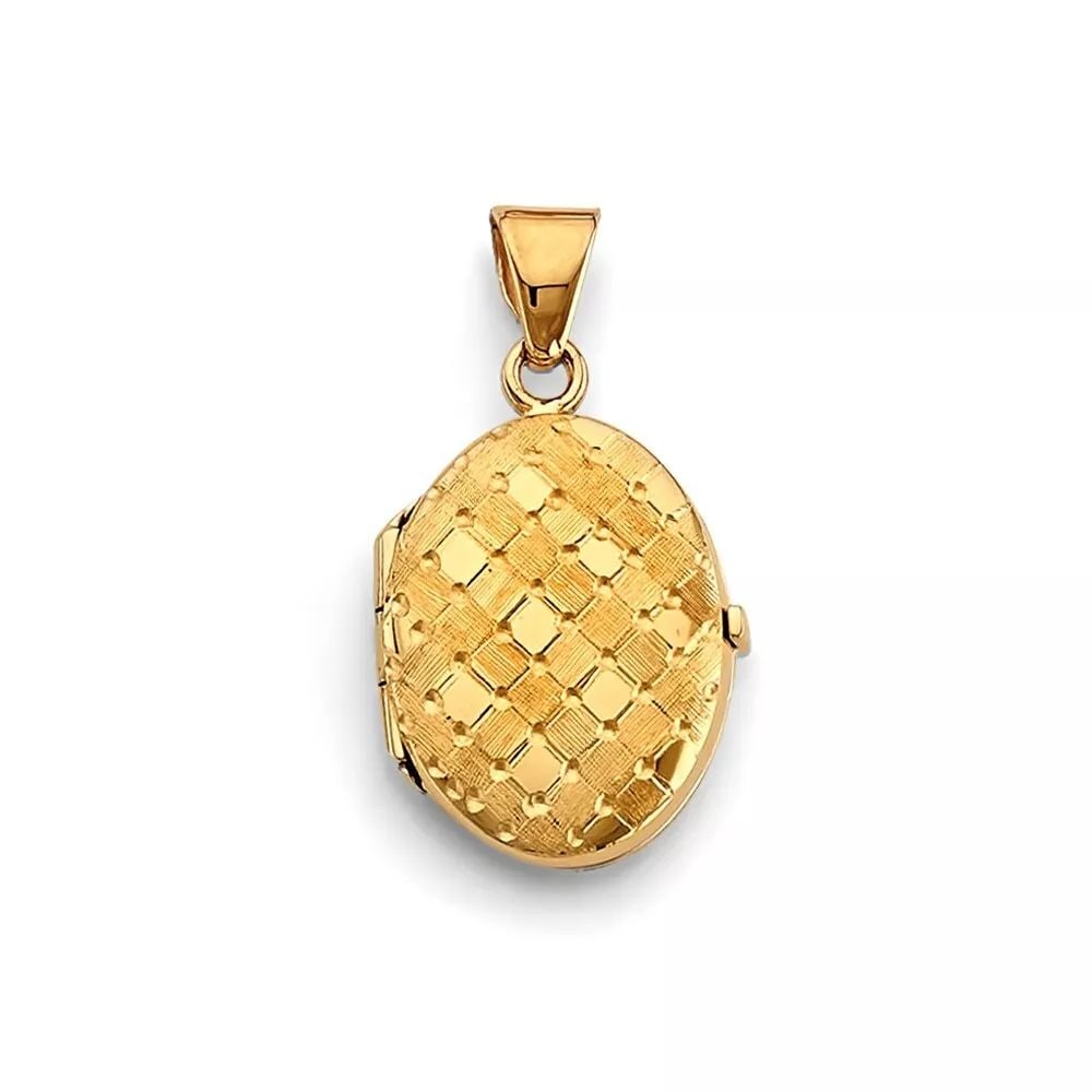 NEW 14K YELLOW GOLD OVAL LOCKET PENDANT 14K YELLOW GOLD NEW OVAL LOCKET PENDANT WEIGHT: 3.6g: NEW 14K YELLOW GOLD OVAL LOCKET PENDANT 14K YELLOW GOLD NEW OVAL LOCKET PENDANT WEIGHT: 3.6g