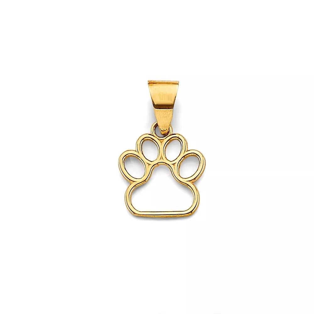 NEW 14K YELLOW GOLD DOG PAW PENDANT 14K YELLOW GOLD NEW DOG PAW PENDANT WEIGHT: 0.7g: NEW 14K YELLOW GOLD DOG PAW PENDANT 14K YELLOW GOLD NEW DOG PAW PENDANT WEIGHT: 0.7g