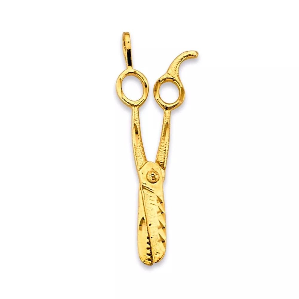 NEW 14K YELLOW GOLD SCISSORS PENDANT 14K YELLOW GOLD NEW SCISSORS PENDANT WEIGHT: 1g (1 of 2)