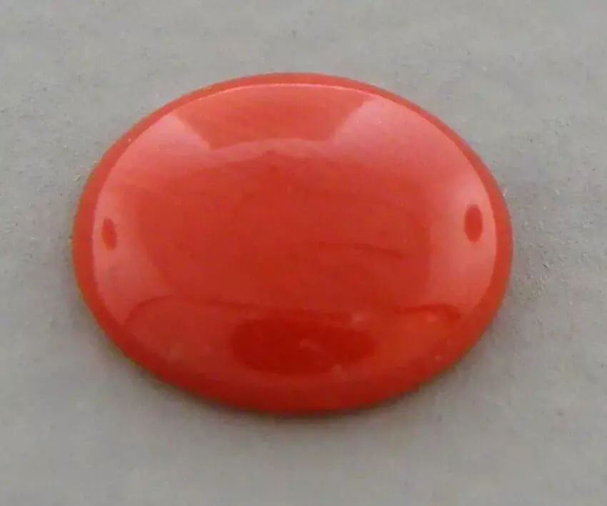 LOOSE NATURAL UNTREATED ROUND CABOCHON CORAL Coral measures 8mm in diameter Natural untreated sea: LOOSE NATURAL UNTREATED ROUND CABOCHON CORAL Coral measures 8mm in diameter Natural untreated sea coral Purchased in Italy many years ago, never used before Beautiful ox blood color