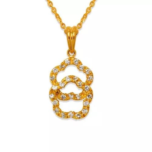 NEW 14K YELLOW GOLD LAYERED FLOWER CZ PENDANT 14K Yellow Gold Approx. 13x17mm High Polished/Cubic: NEW 14K YELLOW GOLD LAYERED FLOWER CZ PENDANT 14K Yellow Gold Approx. 13x17mm High Polished/Cubic Zirconia Available in White Gold Chains Sold Separately Weight: 2.6 Grams
