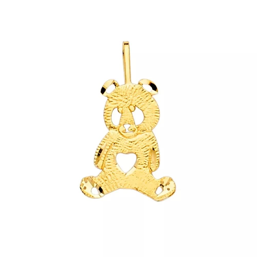 NEW 14K YELLOW GOLD BEAR PENDANT 14K YELLOW GOLD NEW BEAR PENDANT WEIGHT: 0.7 (1 of 2)