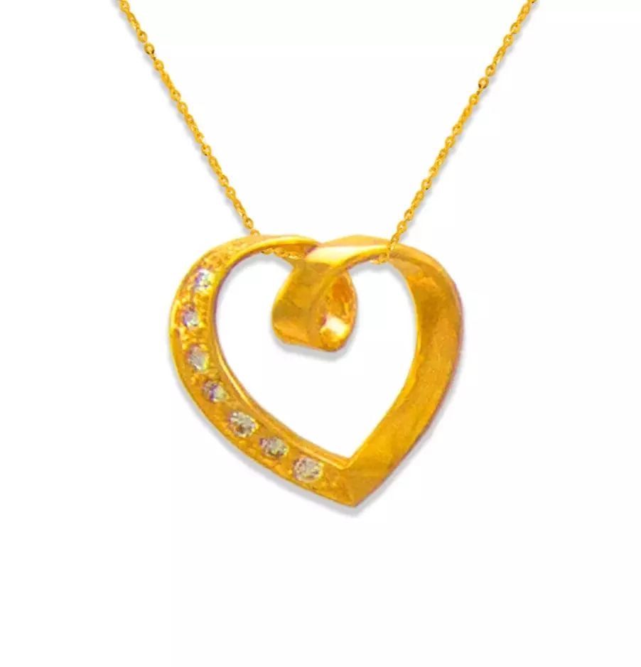 NEW 14K YELLOW GOLD HEART CZ PENDANT 14K Yellow Gold Approx. 12x12mm High Polished/Cubic Zirconia/: NEW 14K YELLOW GOLD HEART CZ PENDANT 14K Yellow Gold Approx. 12x12mm High Polished/Cubic Zirconia/ Available in White Gold Chains Sold Separately Weight: 0.6 Grams