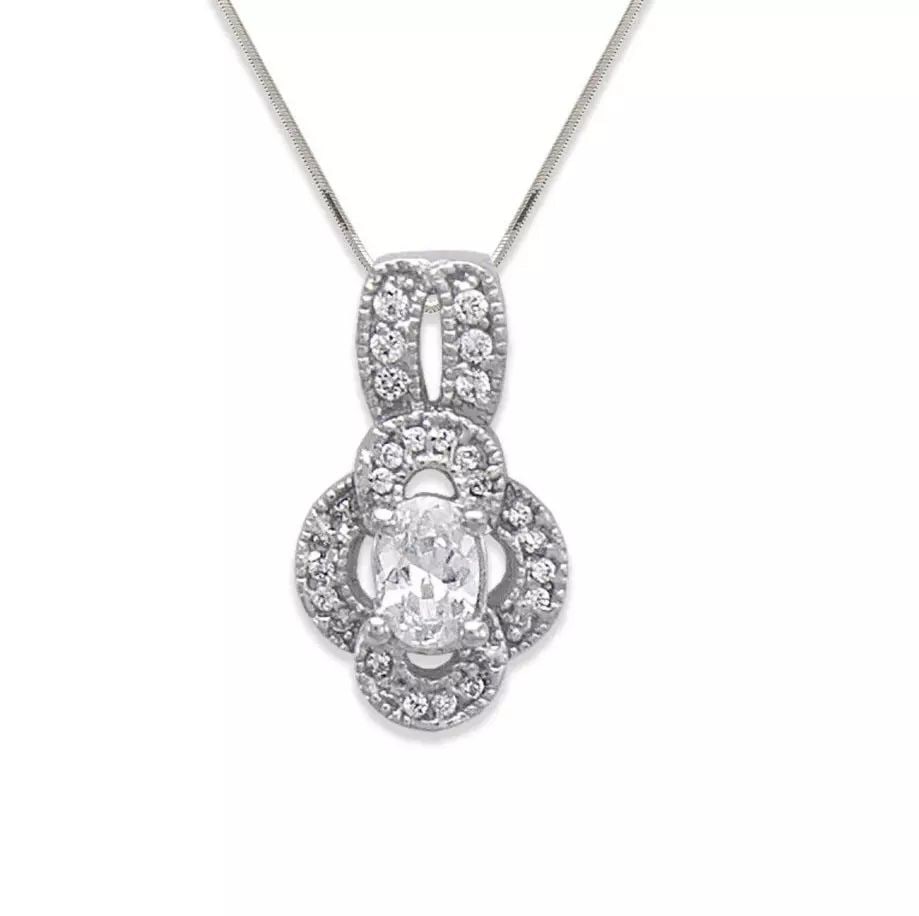 NEW 14K WHITE GOLD FLOWER CZ PENDANT 14K White Gold Approx. 11x19mm High Polished/Cubic: NEW 14K WHITE GOLD FLOWER CZ PENDANT 14K White Gold Approx. 11x19mm High Polished/Cubic Zirconia/Diamond Cut Available in Yellow Gold Chains Sold Separately Weight: 2.8 Grams