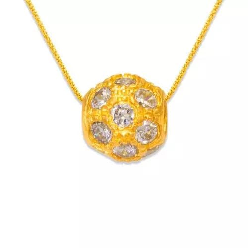 NEW 14K YELLOW GOLD CZ PENDANT 14K Yellow Gold Approx. 9x10mm High Polished/Diamond Cut/Cubic: NEW 14K YELLOW GOLD CZ PENDANT 14K Yellow Gold Approx. 9x10mm High Polished/Diamond Cut/Cubic Zirconia Available in White Gold Chains Sold Separately Weight: 2.3 Grams
